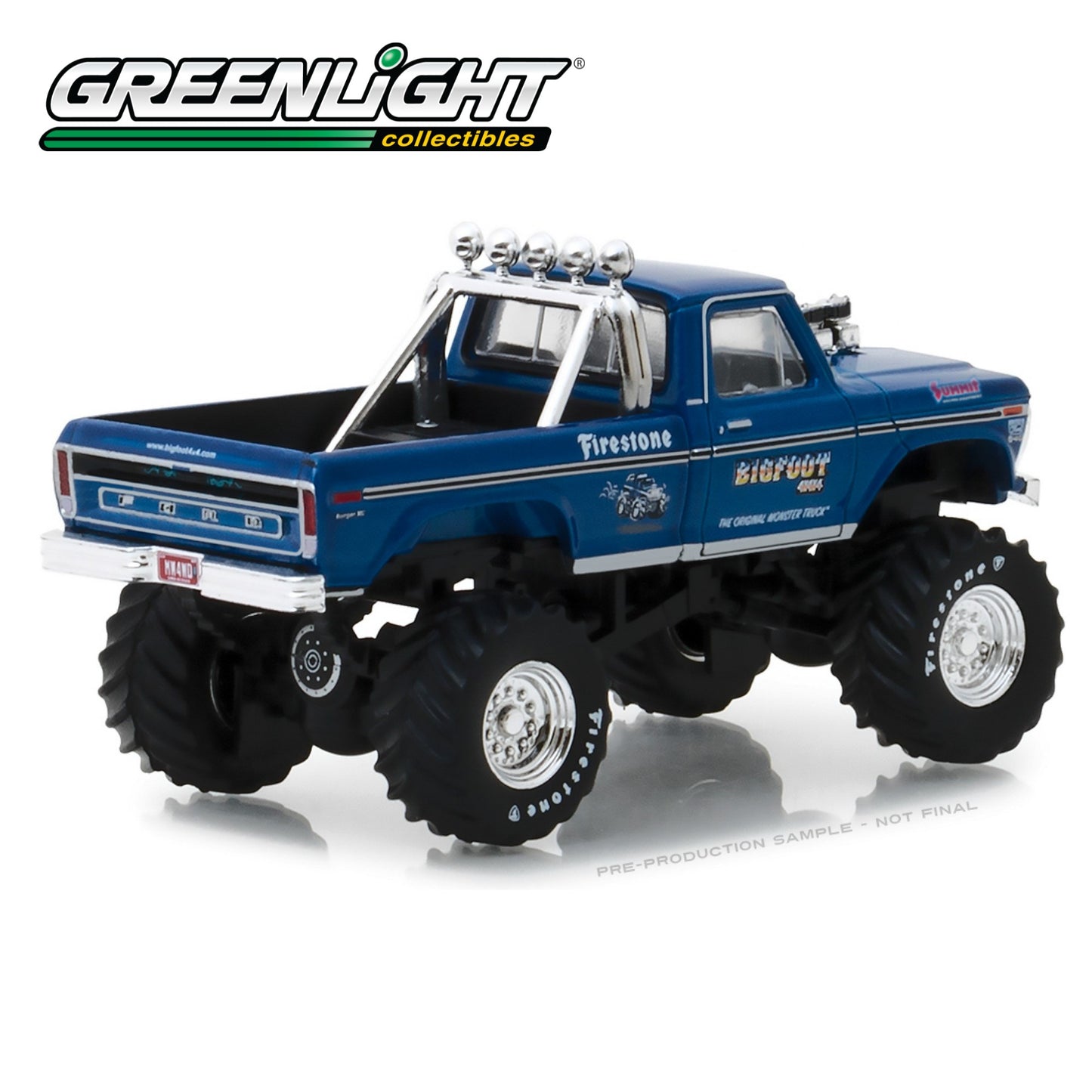 GREENLIGHT Bigfoot #1 The Original Monster Truck (1979) - 1974 Ford F-250 Monster Truck 1:64 - 29934