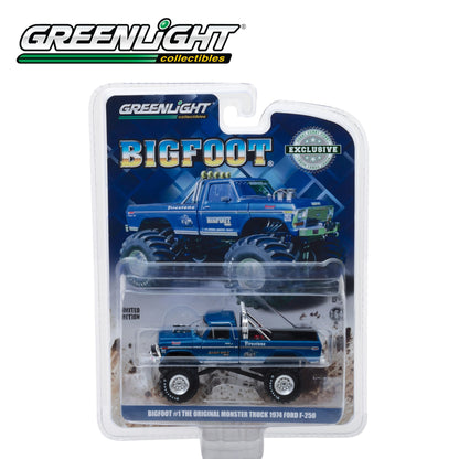 GREENLIGHT Bigfoot #1 The Original Monster Truck (1979) - 1974 Ford F-250 Monster Truck 1:64 - 29934