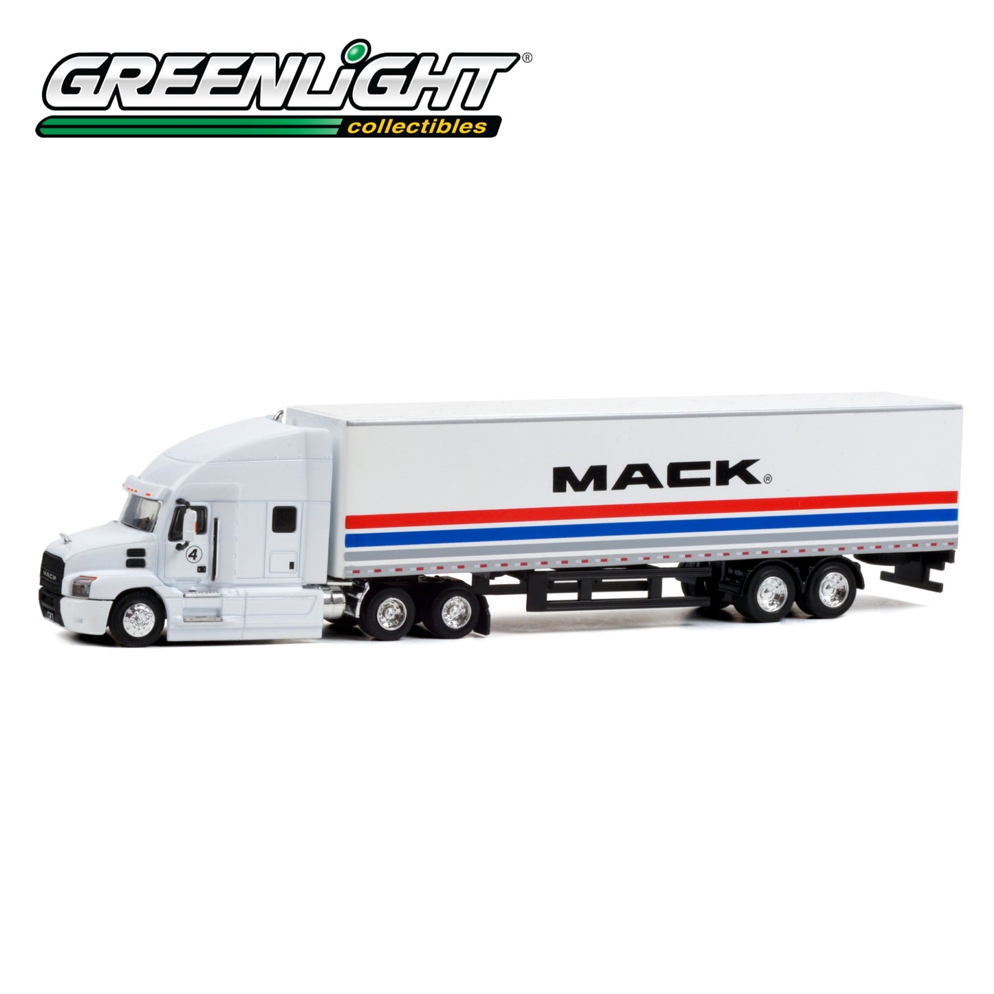 GREENLIGHT 2018 Mack Anthem 18 Wheeler Tractor-Trailer - #4 The Mack Performance Tour 2018 1:64 - 30266