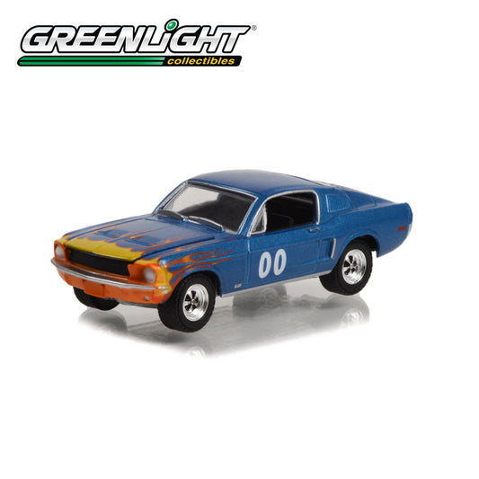 GREENLIGHT 1968 Ford Mustang GT Fastback Race Car #00 1:64 - 30328