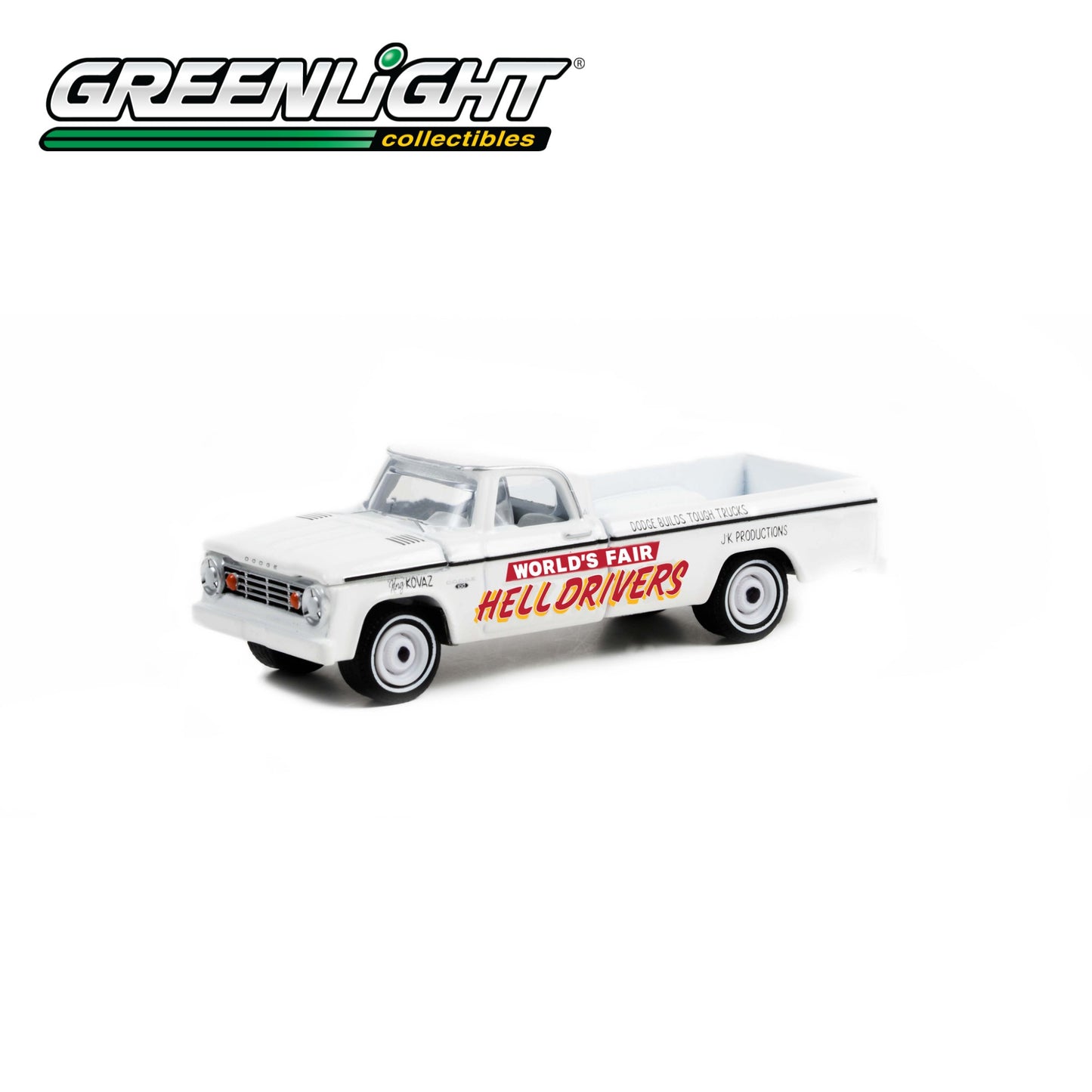 GREENLIGHT 1966 Dodge D-100 - World’s Fair Hell Drivers by JK Productions 1:64 - 30331