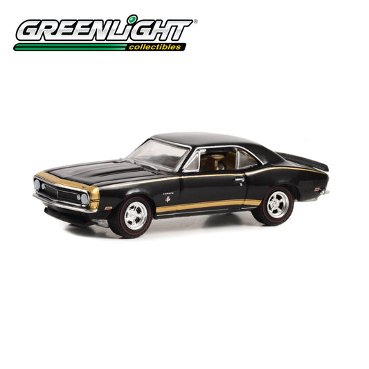 GREENLIGHT 1967 Chevrolet Camaro - Black Panther - Gorries Chevrolet Oldsmobile Dealer Special, Toronto, Ontario, Canada 1:64 - 30377