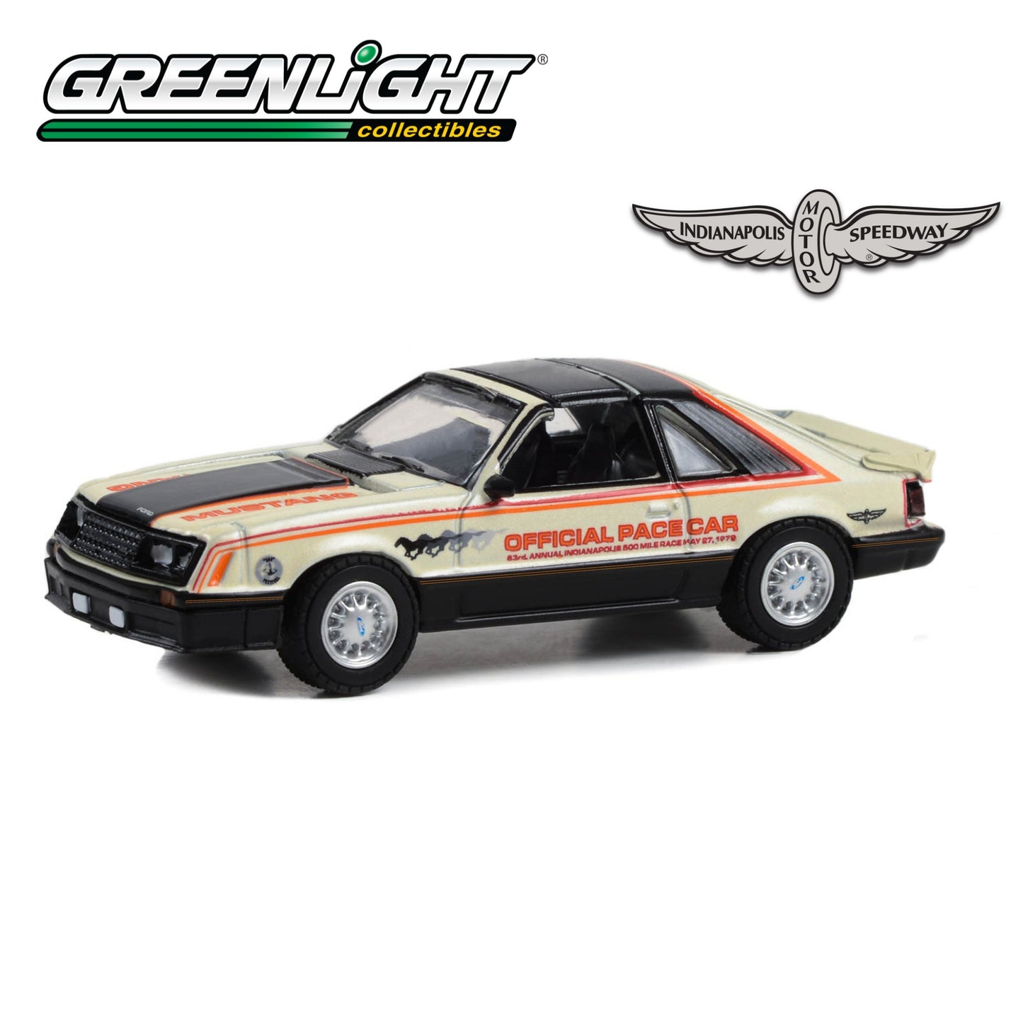 GREENLIGHT 1979 Ford Mustang Hardtop 63rd Annual Indianapolis 500 Mile Race Official 500 Festival Car 1:64 - 30392