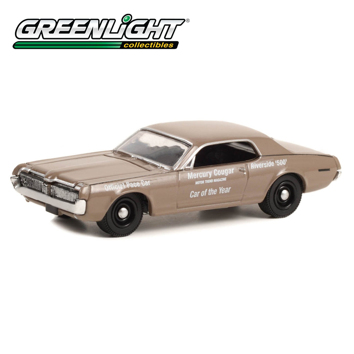 GREENLIGHT 1967 Mercury Cougar - Riverside 500 Official Pace Car - Motor Trend Magazine Car of the Year 1:64 - 30393