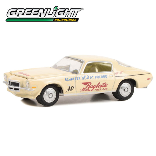 GREENLIGHT 1971 Chevrolet Camaro - 1971 Schaefer 500 at Pocono Raybestos Official Pace Car  1:64 - 30397