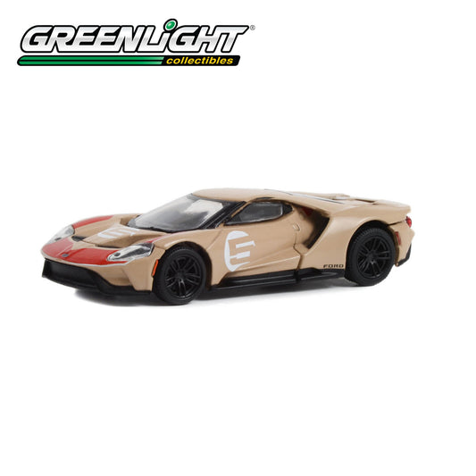 GREENLIGHT 2022 Ford GT - Holman Moody #5 Heritage Edition - 1966 24 Hours of Le Mans Ford 1-2-3 Sweep Tribute 1:64 - 30413