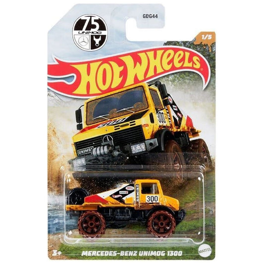 2022 HOT WHEELS Mercedes Benz Unimog 1300 Mud Runners Series 1/5 - HDH07