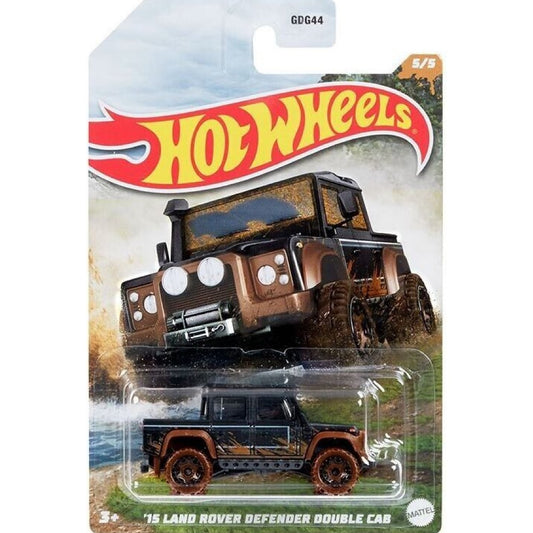 2022 HOT WHEELS '15 Land Rover Defender Double Cab Mud Runners Series 5/5 - HDH11