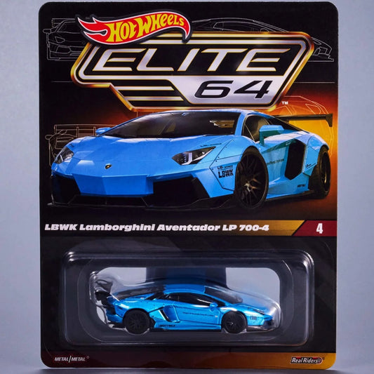 HOT WHEELS Elite 64 Series LBWK Lamborghini Aventador LP 700-4 #4 - HGW14