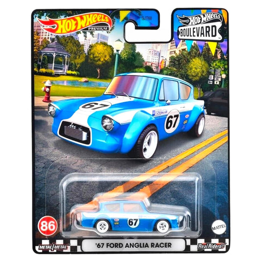 Hot Wheels Premium '67 Ford Anglia Racer - Boulevard Die-Cast #86 1:64 - HFK32