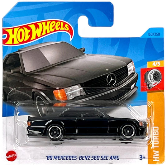 2023 HOT WHEELS ’89 Mercedes-Benz 560 SEC AMG 150/250 HW Turbo 4/5 1:64 - HKG45