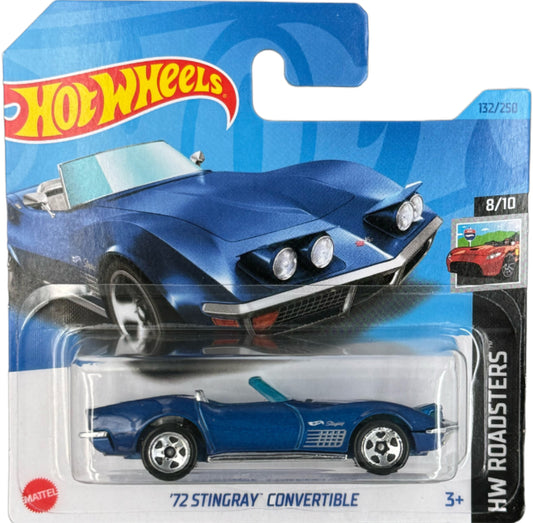 2023 HOT WHEELS '72 Corvette Stingray Convertible 132/250 HW Roadsters 8/10 1:64 - HKG60