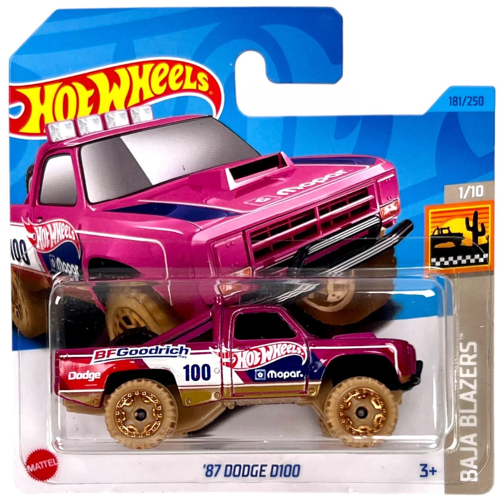 2023 Hot Wheels 87 Dodge D100 Purple 181 250 Baja Blazers 1 10 1 64 CX Models