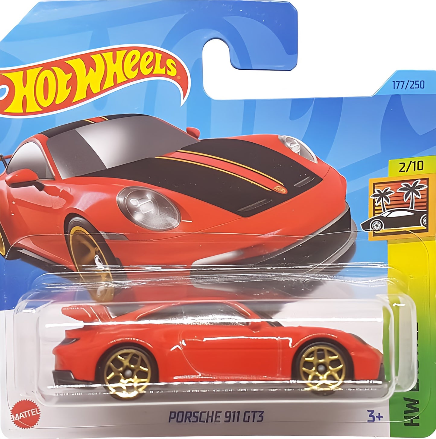 2023 HOT WHEELS Porsche 911 GT3 177/250 HW Exotics 2/10 1:64 - HKH97