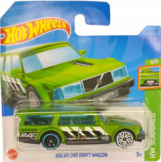 2023 HOT WHEELS Volvo 240 Drift Wagon Green 245/250 HW Slammed 4/5 1:64 - HKJ07