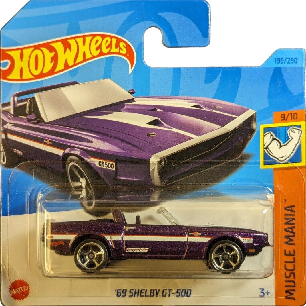 2023 HOT WHEELS '69 Shelby GT-500 195/250 Muscle Mania 9/10 1:64 - HKJ50