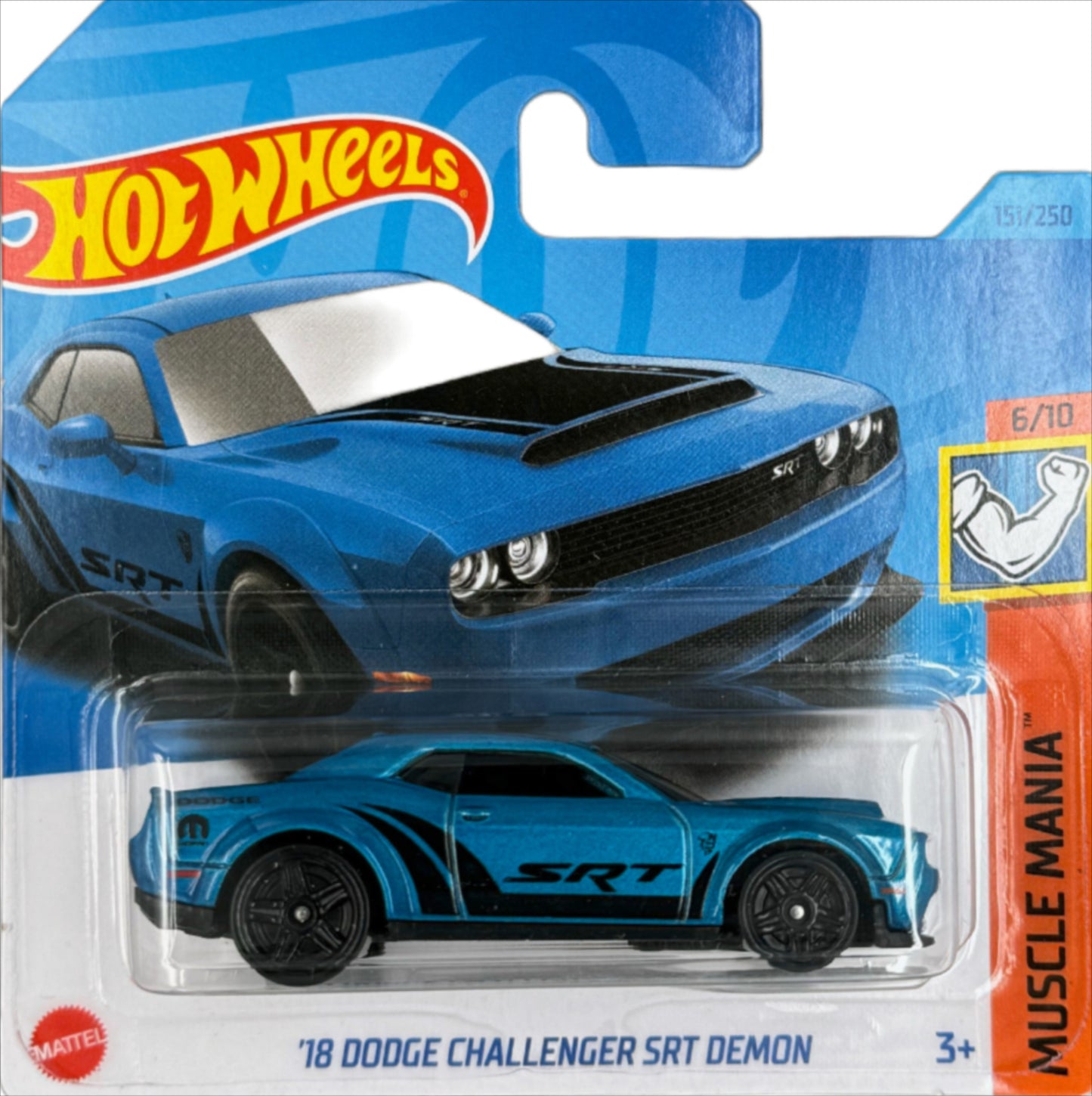 2023 HOT WHEELS '18 Dodge Challenger SRT Demon 151/250 Muscle Mania 6/10 1:64 - HKJ54