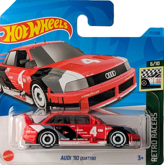 2023 HOT WHEELS Audi '90 Quattro Red 77/250 Retro Racers 6/10 1:64 - HKJ81