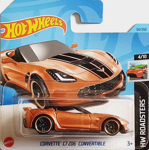 2023 HOT WHEELS Corvette C7 Z06 Bronze 34/250 HW Roadsters 4/10 1:64 - HKK10