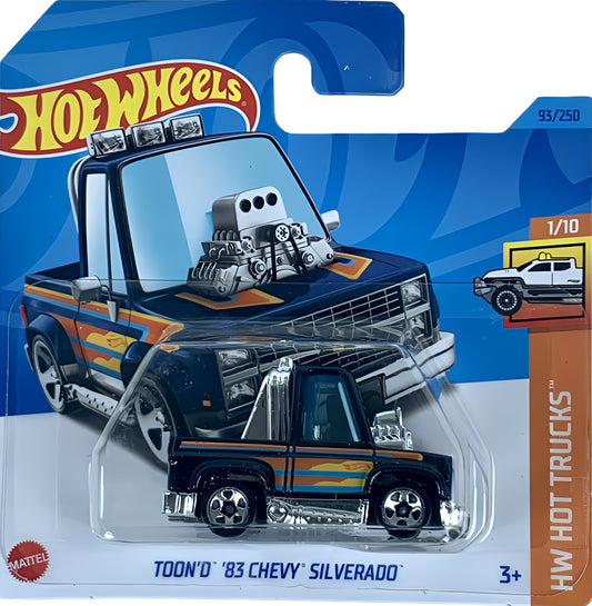 2023 HOT WHEELS '83 Chevy Silverado 93/250 HW Hot Trucks 1/10 1:64 - HKK57