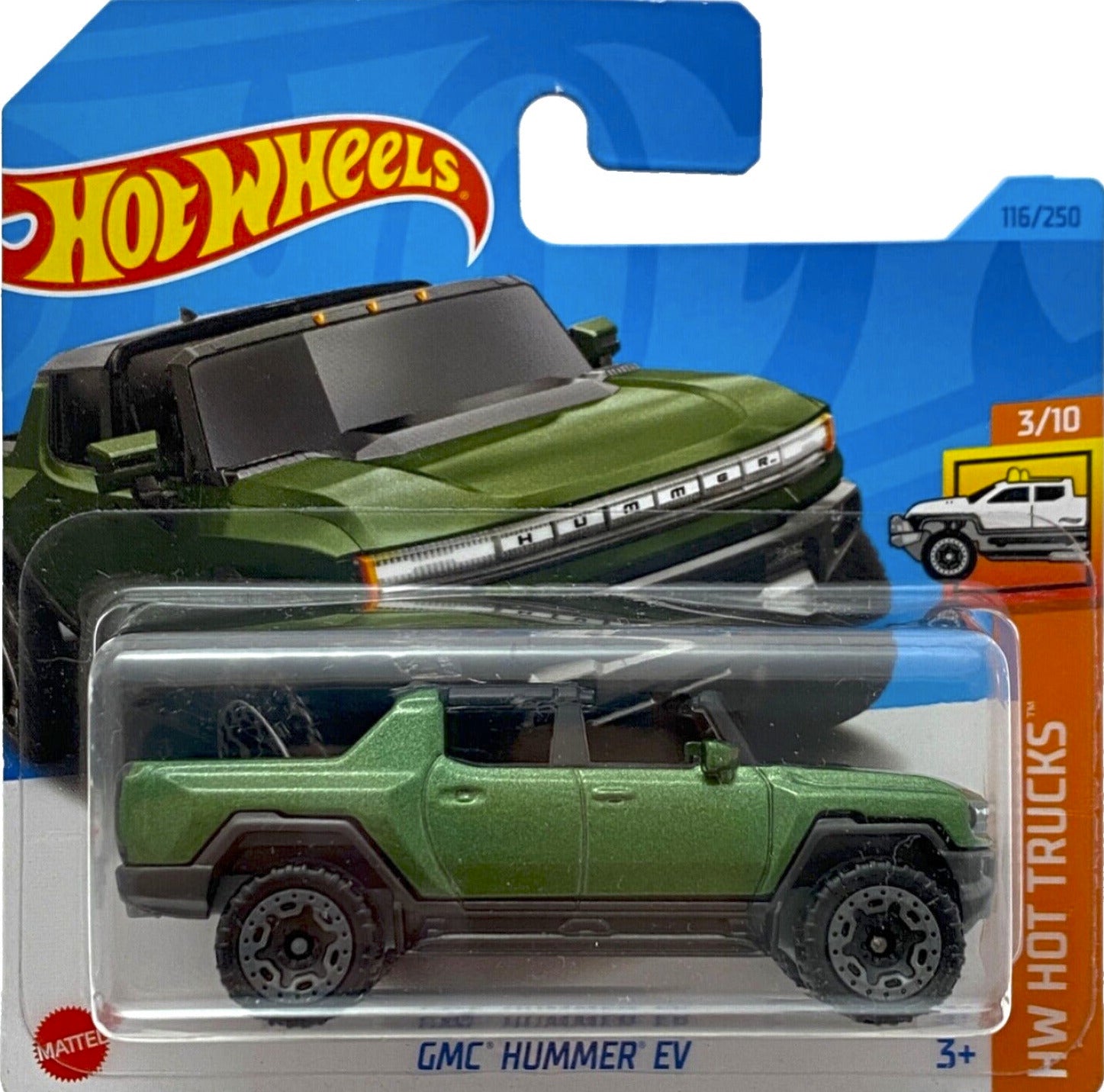 2023 HOT WHEELS GMC Hummer EV Green 116/250 HW Hot Trucks 3/10 1:64 - HKK58