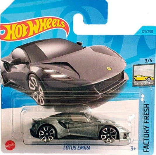 2023 HOT WHEELS Lotus Emira Grey 121/250 Factory Fresh 3/5 1:64 - HKK78