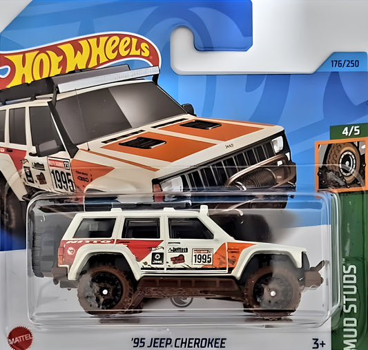 2023 HOT WHEELS '95 Jeep Cherokee 176/250 Mud Studs 4/5 TH 1:64 - HKL02