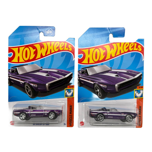 2023 HOT WHEELS '69 Shelby GT-500 195/250 Muscle Mania 9/10 SUPER TREASURE HUNT 1:64 - HKL22