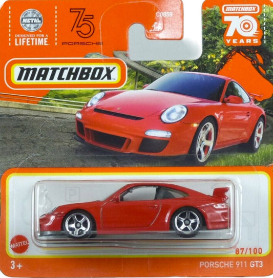 MATCHBOX Porsche 911 GT3 Red 87/100 MBX Highway 1:64 - HLC89