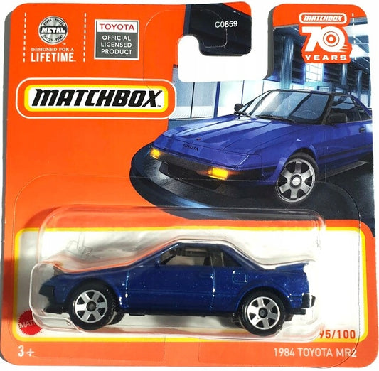 MATCHBOX 1984 Toyota MR2 Blue 95/100 MBX Showroom 1:64 - HLD37