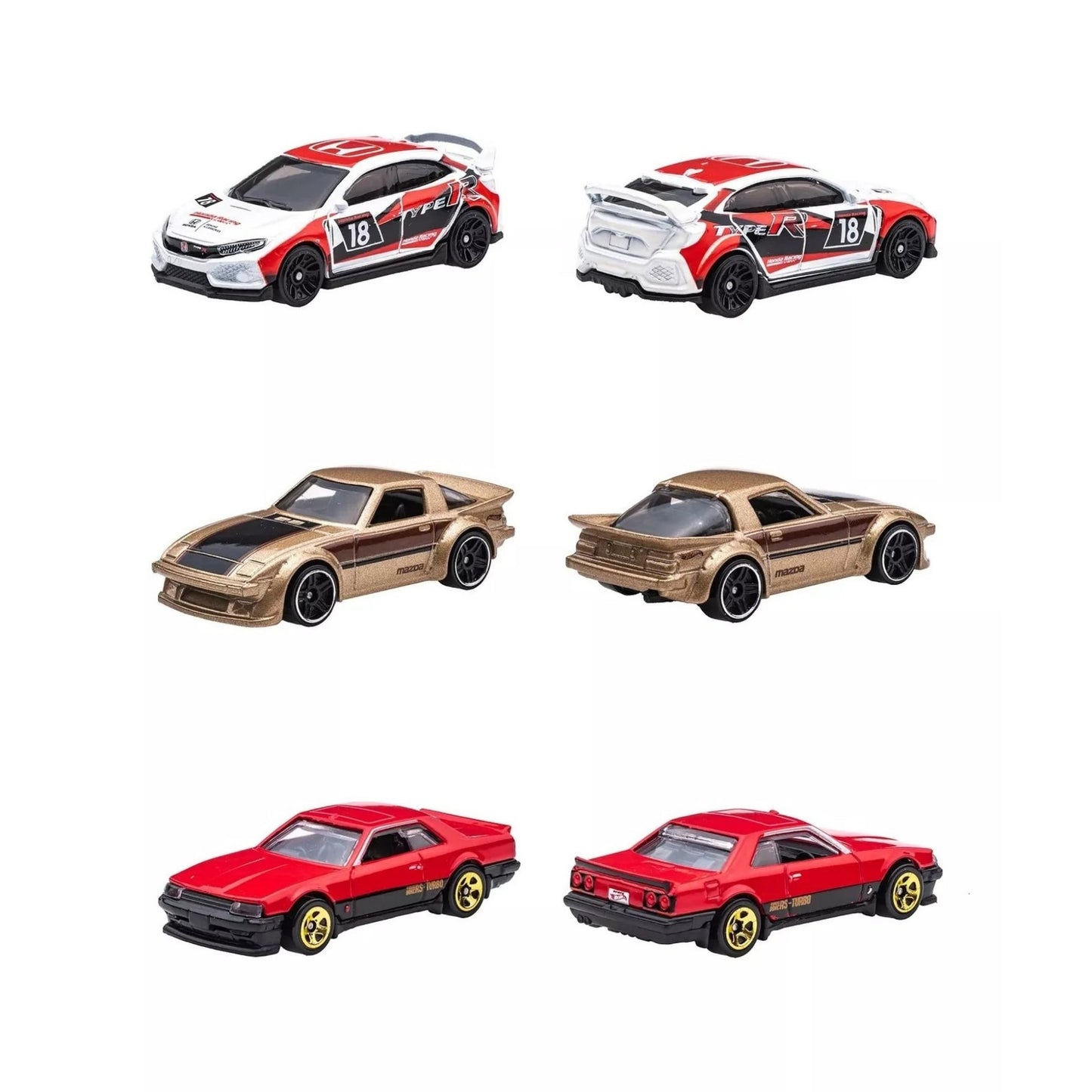 HOT WHEELS Japanese Car Culture 6-Car Multipack 1:64 - HLK49