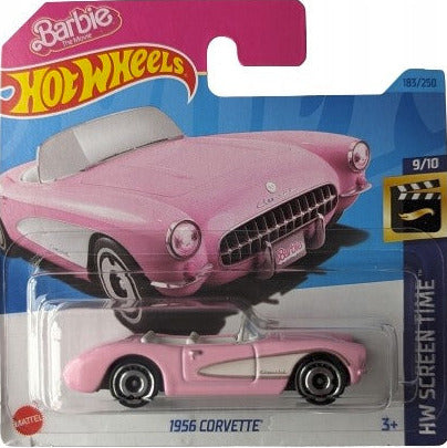 2023 HOT WHEELS Barbie Corvette 183/250 HW Screen Time 9/10 1:64 - HKG52