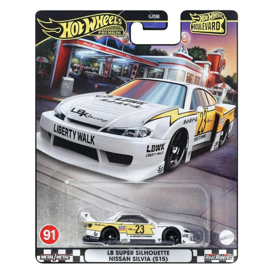 Hot Wheels Premium LB Super Silhouette Nissan Silvia (S15) - Boulevard Die-Cast #91 1:64 - HRT64