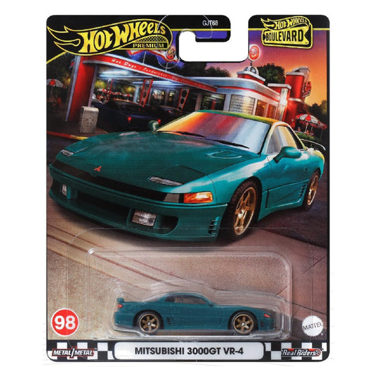 HOT WHEELS Premium Mitsubishi 3000GT VR-4 - Boulevard Die-Cast #98 1:64 - HRT68