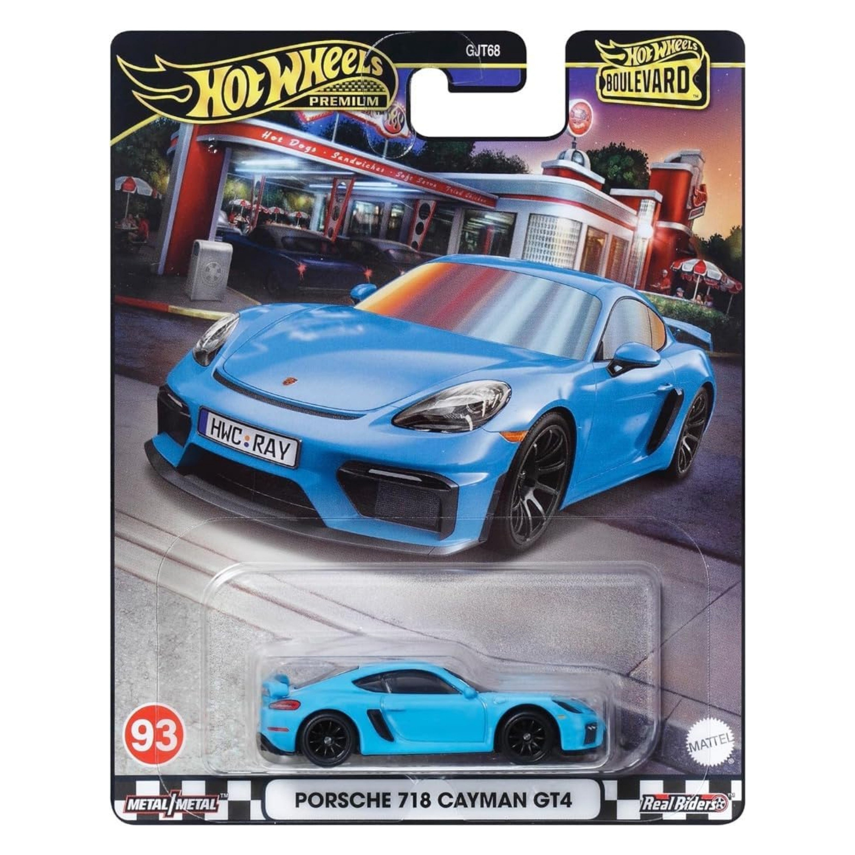 Hot Wheels Premium Porsche 718 Cayman GT4 Boulevard Die Cast 93 1 6 CX Models