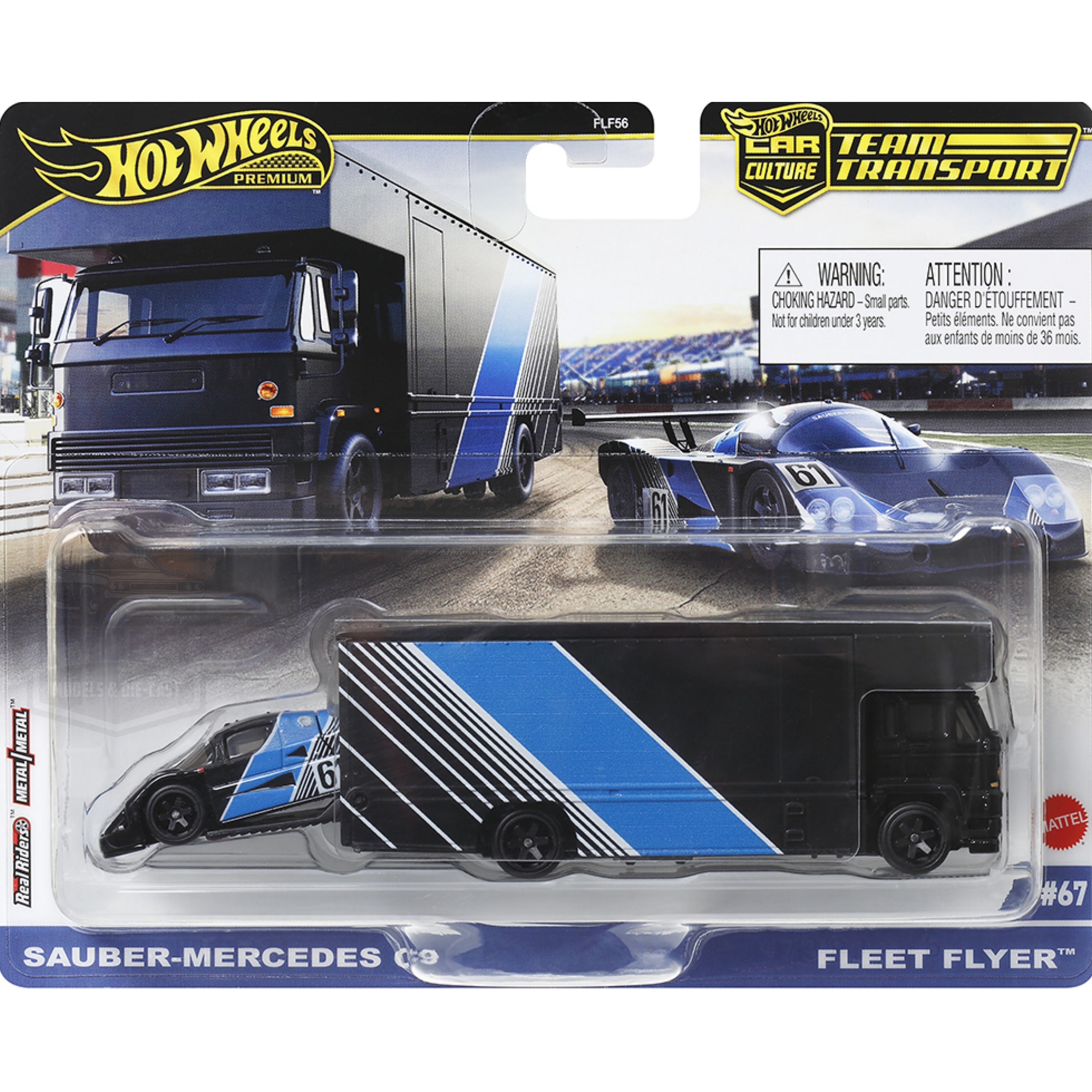 HOT WHEELS Premium Team Transport - Sauber-Mercedes C9/Fleet Flyer #67 – CX  Models