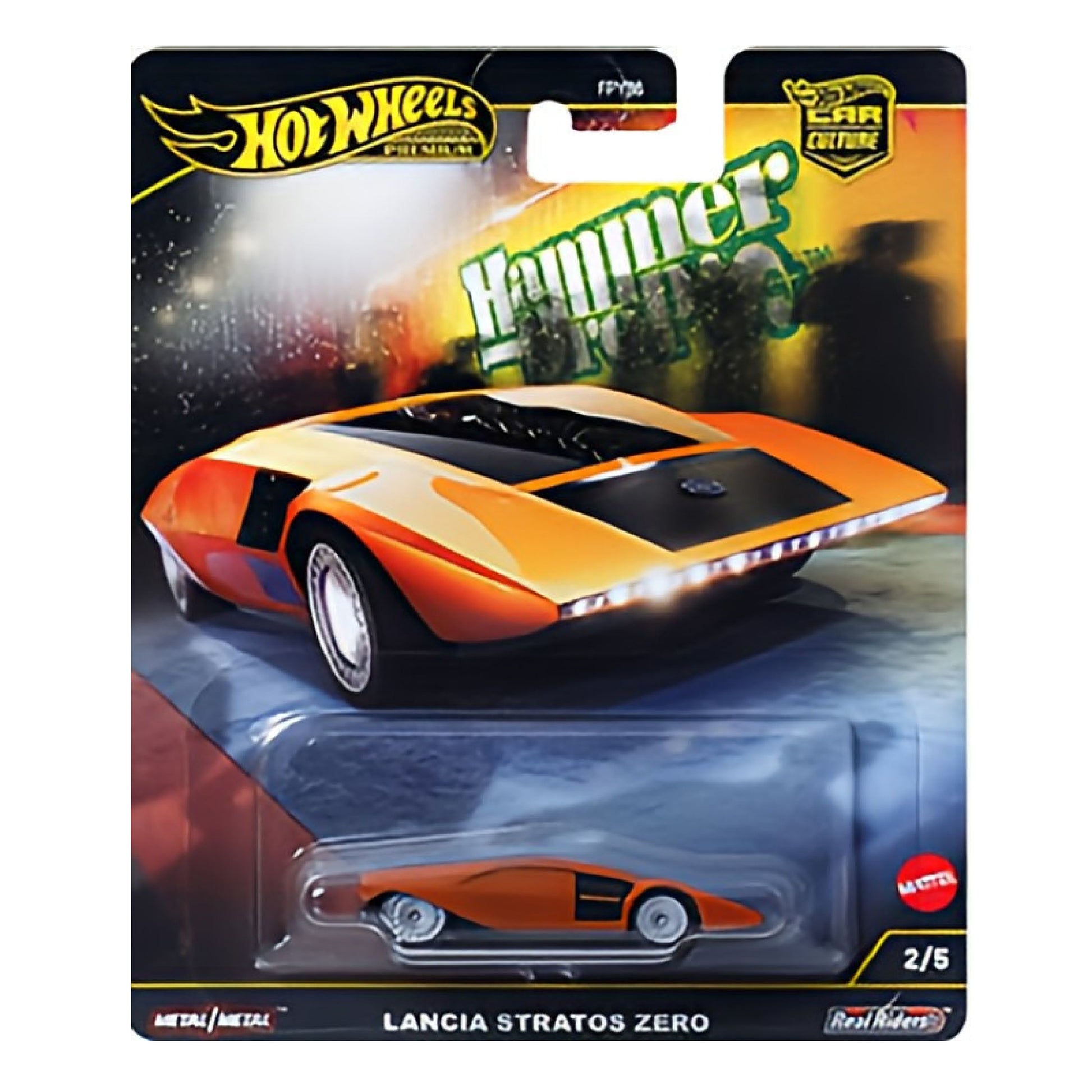 HOT WHEELS Premium Car Culture Lancia Stratos Zero - Hammer Drop 2/5 1:64 - HRV77