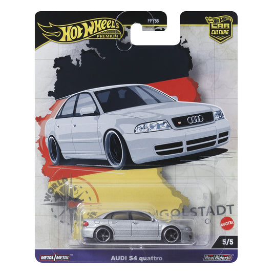 HOT WHEELS Premium Car Culture Audi S4 Quattro - World Tour 5/5 1:64 - HRV81