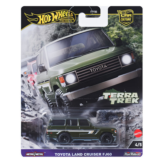 HOT WHEELS Premium Car Culture Toyota Land Cruiser FJ60 - Terra Trek 4/5 1:64 - HRV88