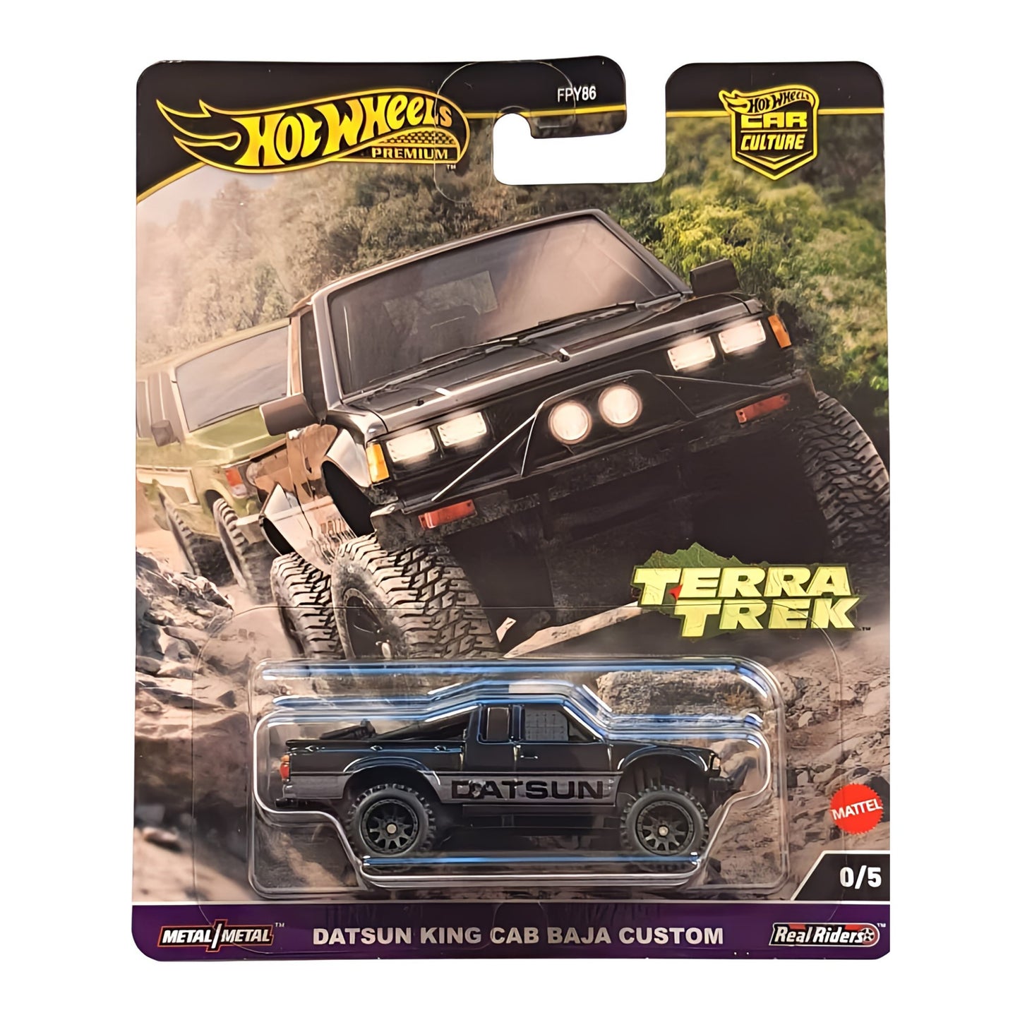 HOT WHEELS Premium Car Culture Datsun King Cab Baja Custom - Terra Trek 0/5 CHASE 1:64 - HRV92