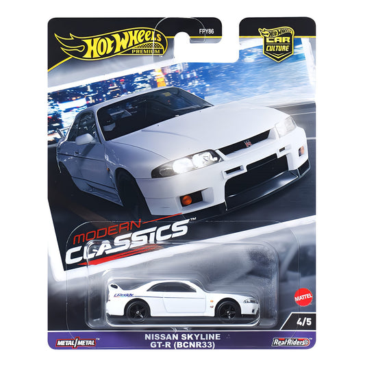 HOT WHEELS Premium Car Culture Nissan Skyline GT-R (BCNR33) - Modern Classics 4/5 1:64 - HRV99