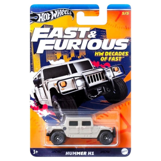 2024 HOT WHEELS Fast & Furious - Decades of Fast Hummer H1 5/5 1:64 - HRW45