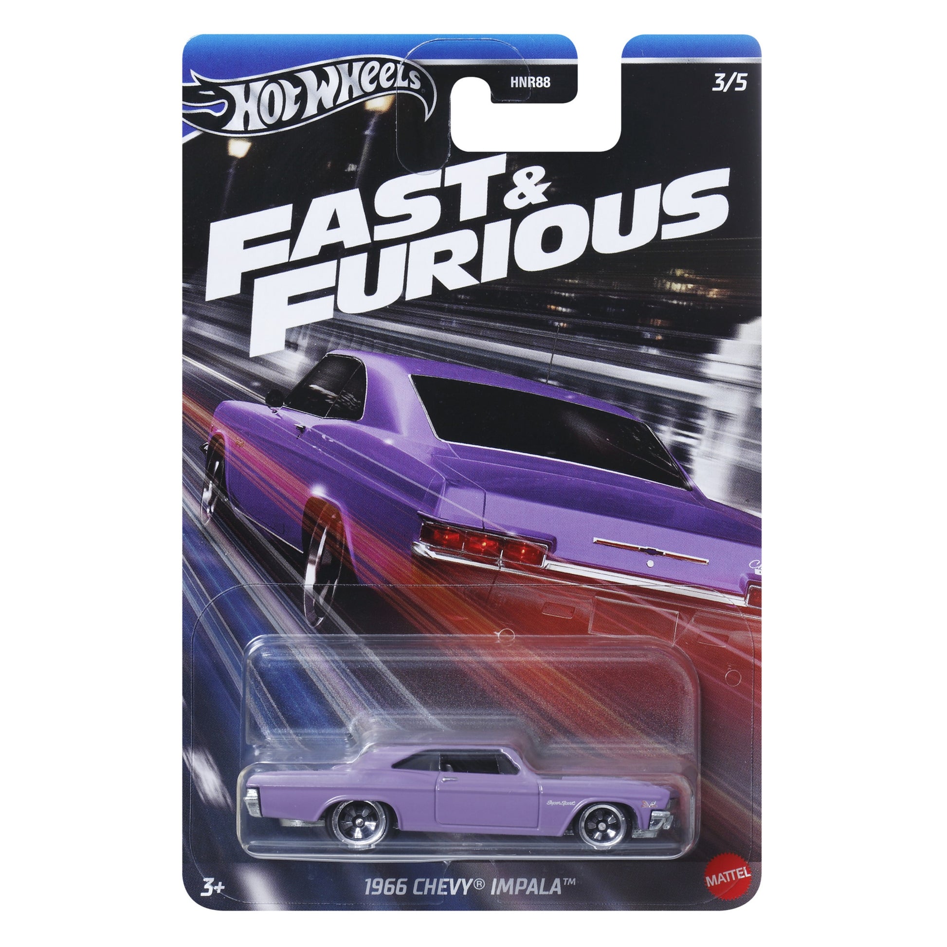 HOT WHEELS 1966 Chevy Impala - Fast & Furious: Racing Series 3/5 1:64 - HRW53