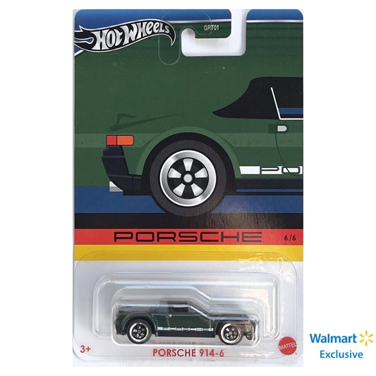 2024 HOT WHEELS Porsche 914-6 1:64 Green Walmart USA Exclusive 6/6 - HRW61