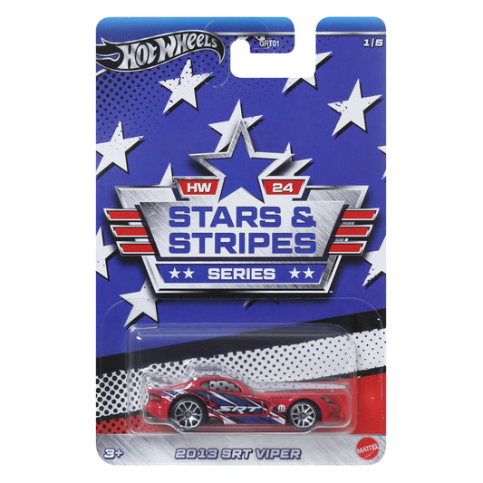 HOT WHEELS 2013 SRT Dodge Viper - Stars & Stripes Series 1/5 1:64 - HRW62