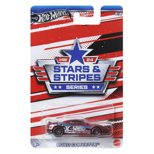 HOT WHEELS 2020 Chevrolet Corvette - Stars & Stripes Series 5/5 1:64 - HRW66