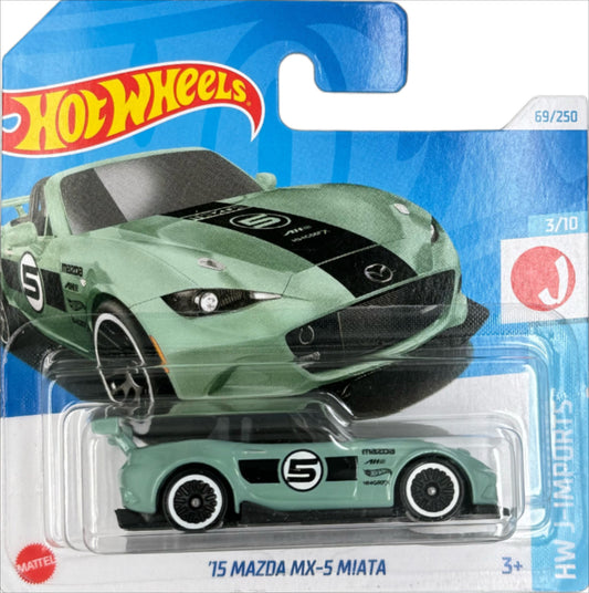 2024 Hot Wheels - '15 Mazda MX-5 Miata - 69/250 - HW J-Imports - 3/10 1:64 - HTC42