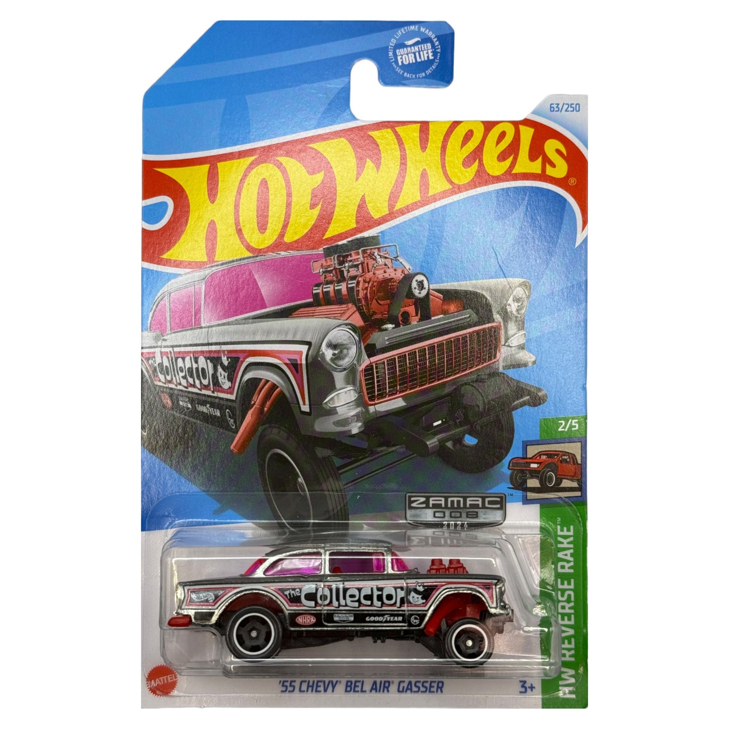 2024 HOT WHEELS '55 Chevy Bel Air Gasser ZAMAC 1:64 - HTF51