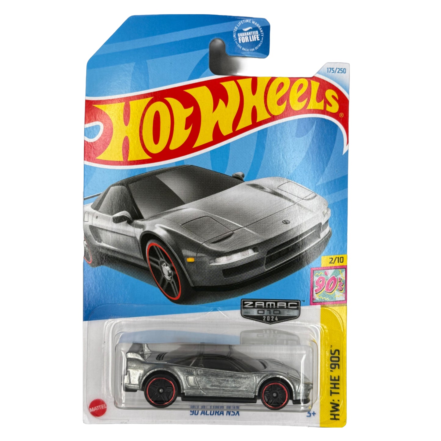 2024 HOT WHEELS '90 Acura NSX ZAMAC No. 010 1:64 - HTF53