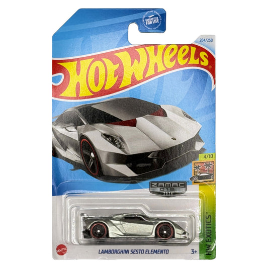 2024 HOT WHEELS Lamborghini Sesto Elemento ZAMAC 1:64 - HTF55